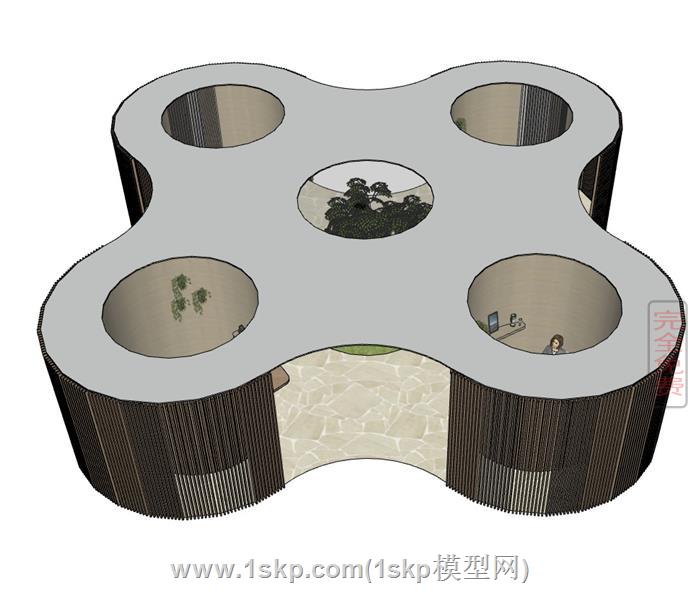 景观洽谈廊架