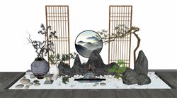 中式庭院景观小样