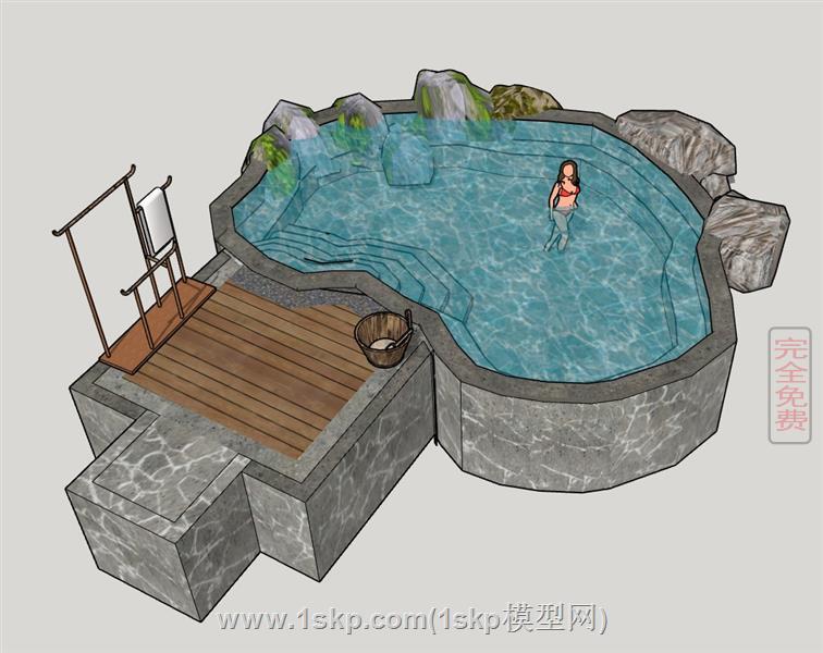 温泉水池
