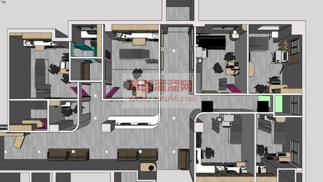 医院办公室SU模型