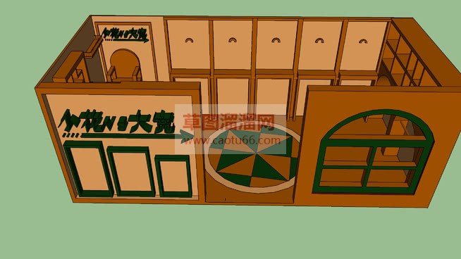 服装店SU模型