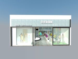 女装服装店装修SU模型