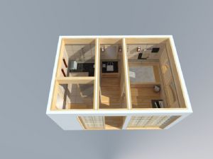 日式澡堂浴室SU模型