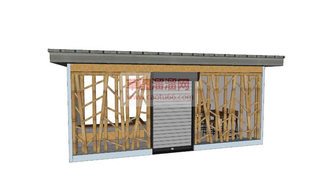 竹屋咖啡馆咖SU模型