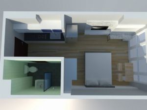 小小公寓室内SU模型 免费sketchup模型下载