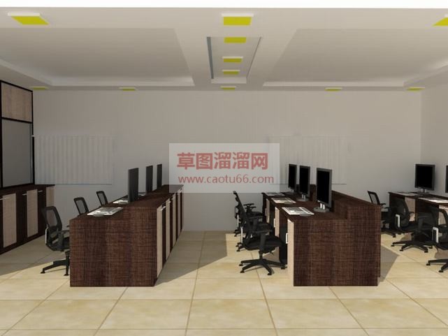 公司办公室室SU模型