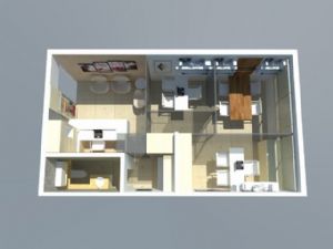 小公寓室内设SU模型