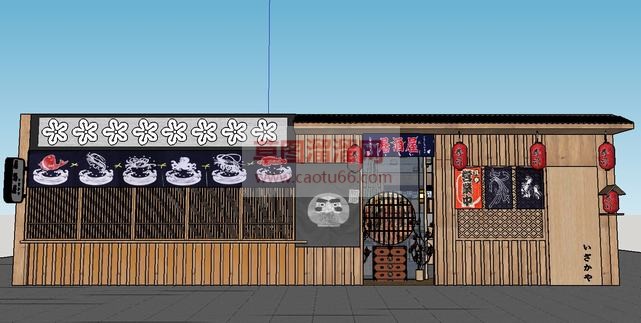 寿司店名酒屋SU模型