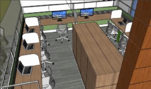 小型办公室会SU模型 免费sketchup模型下载