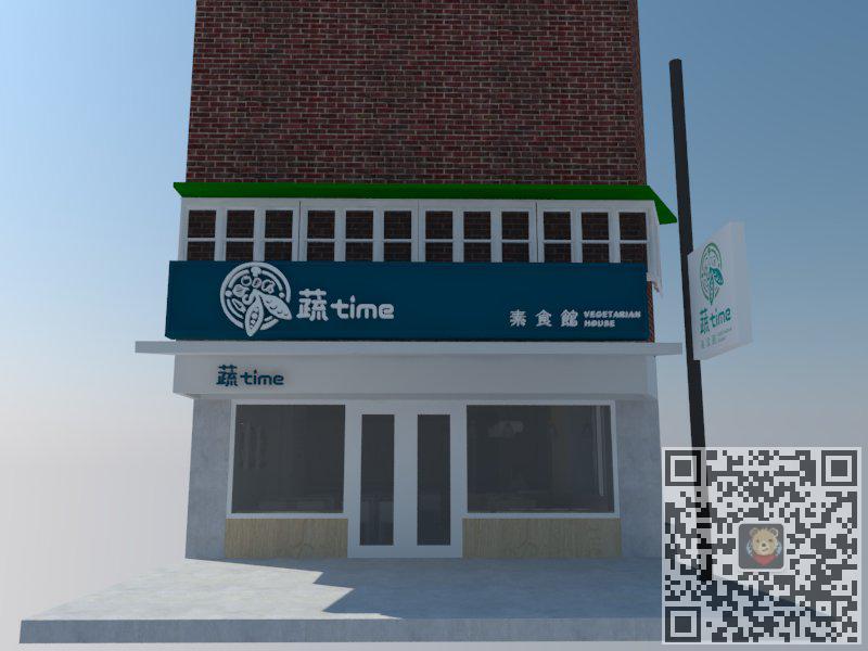 饮食店餐厅餐馆SU模型