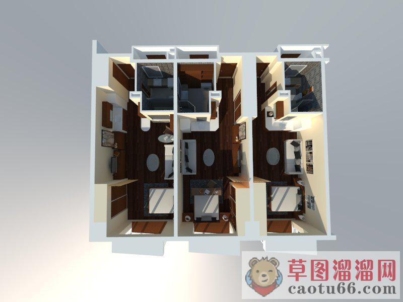 公寓室内装修SU模型