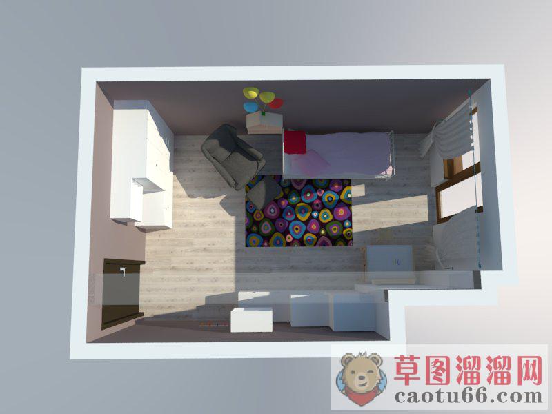 房间卧室室内SU模型
