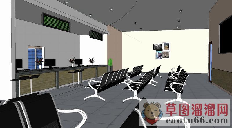行政大厅SU模型