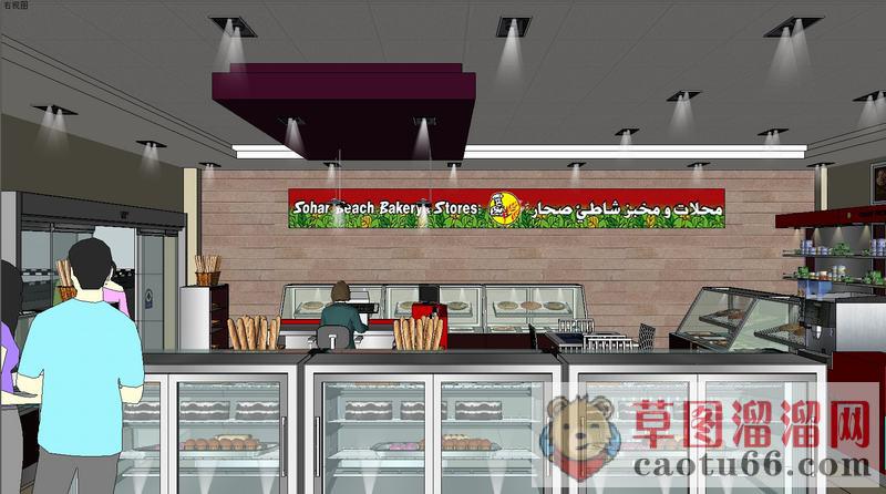 蛋糕店SU模型