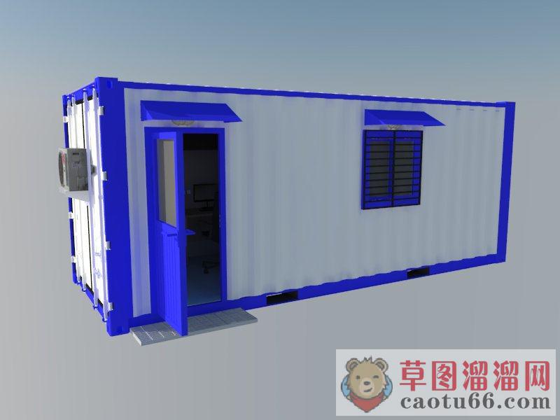 集装箱办公室空间SU模型
