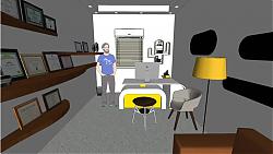办公室工作室SU模型 免费sketchup模型下载