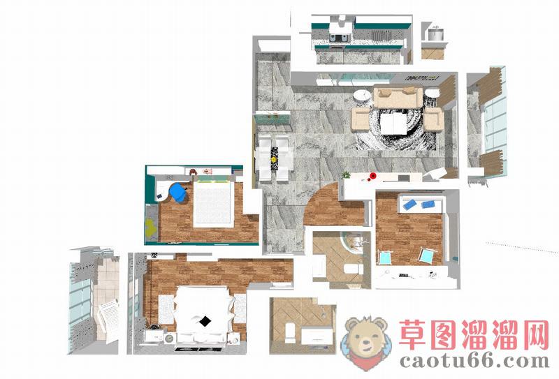 北欧家装SU模型