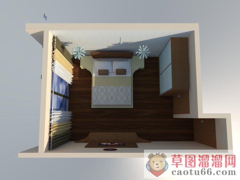卧室房间SU模型