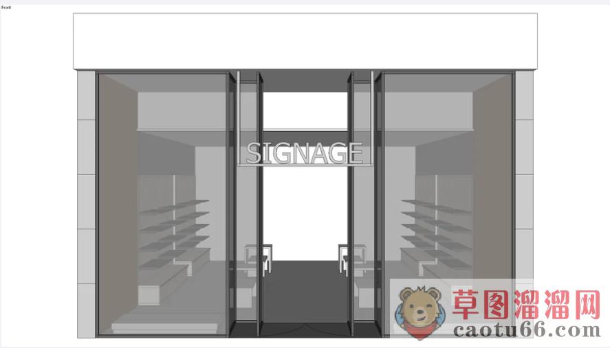 服装店SU模型