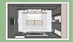 房间卧室室内SU模型