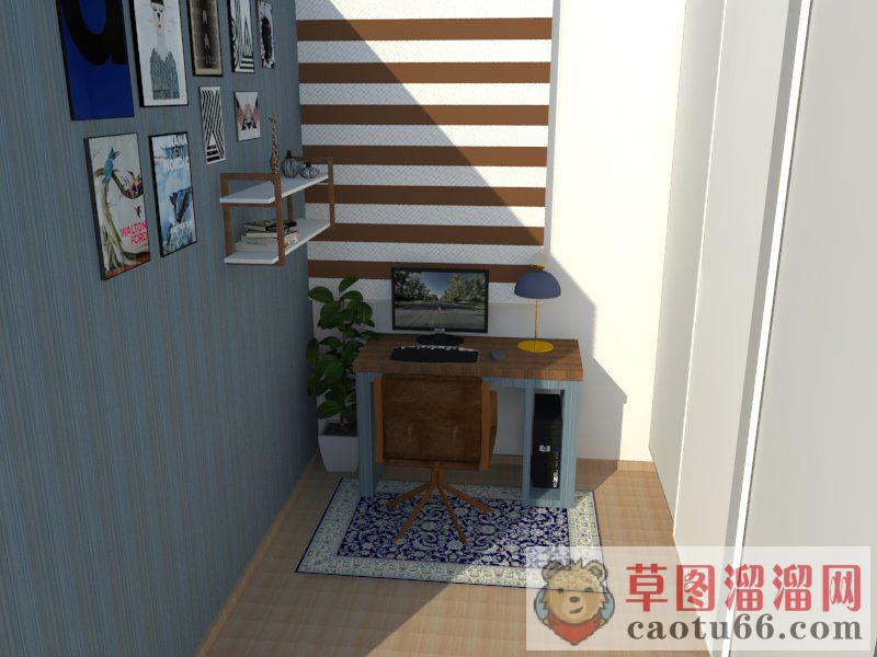 书房SU模型