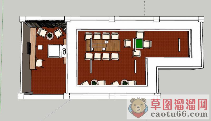 高档酒店包房SU模型