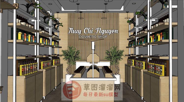 精品店商店店铺SU模型