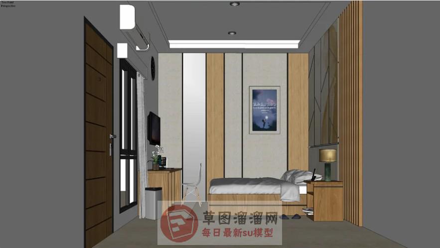卧室房间SU模型