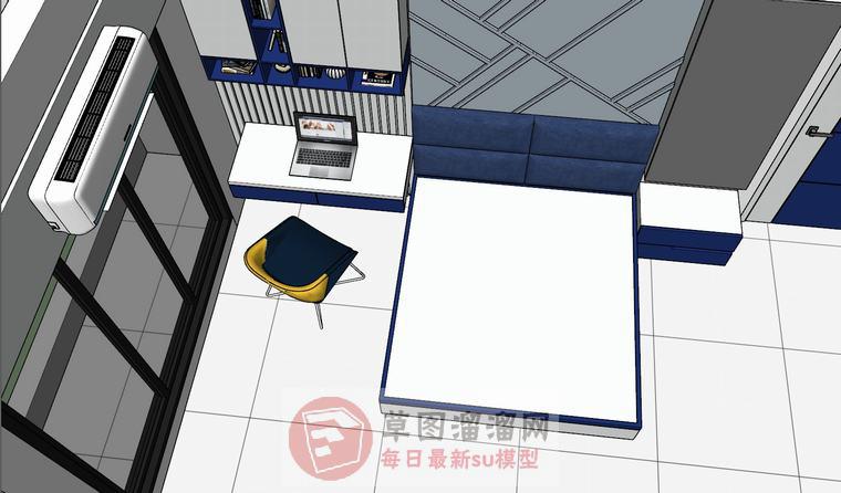 卧室房间空调SU模型