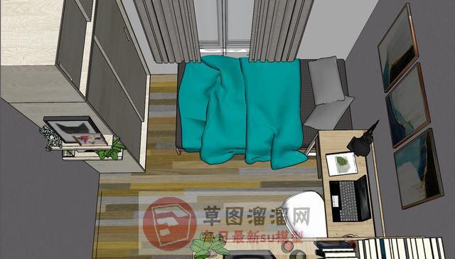 卧室房间SU模型