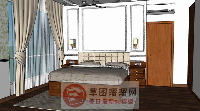 房间卧室SU模型