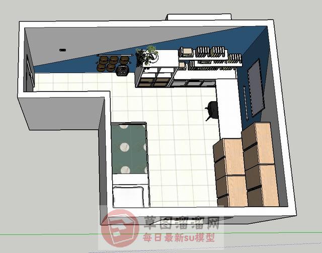 婴儿房SU模型
