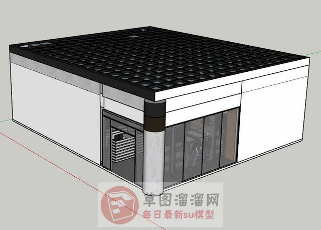 服装店橱窗假人SU模型
