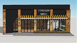 咖啡店咖啡厅商店SU模型