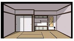 日式榻榻米房间SU模型