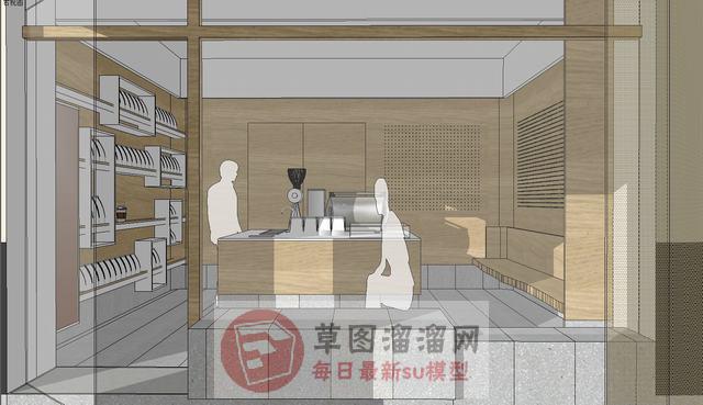 商店店面SU模型
