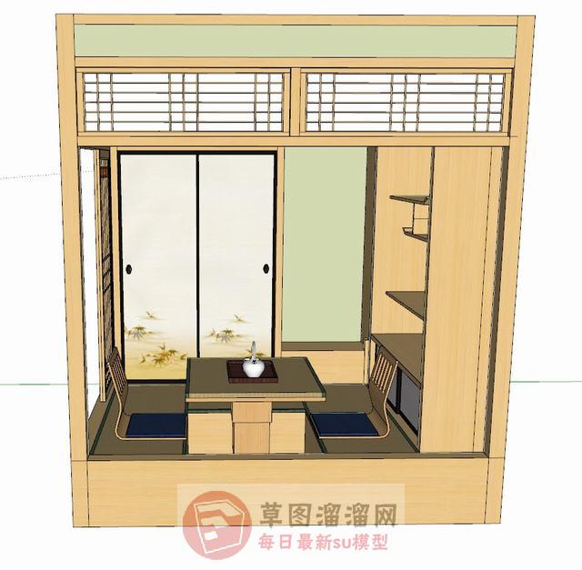 日式榻榻米SU模型