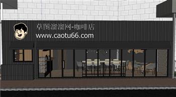 咖啡店饮食店美食店SU模型