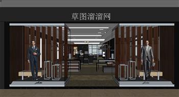 衣柜服装店SU模型
