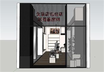 女装店包包店服装店SU模型