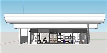 服装店包包店商店SU模型