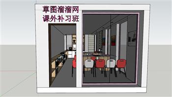 补习班兴趣班培训班SU模型