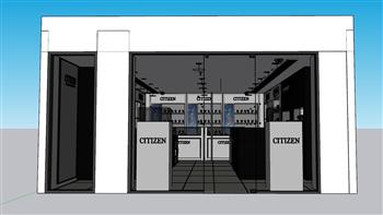 名表店手表店店面SU模型
