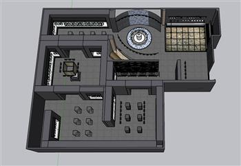 博物馆展馆SU模型
