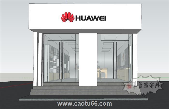 华为手机店专卖店SU模型