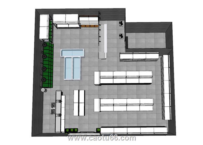 超市商店SU模型