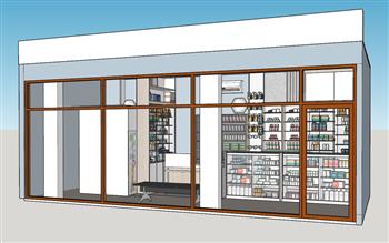 药店商店展柜SU模型
