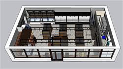 便利店超市SU模型
