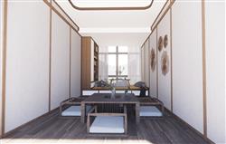 日式茶室SU模型