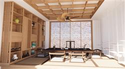 中式茶室SU模型